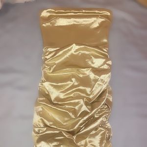 MESHKI Bernadette Strapless Ruched Side Dress